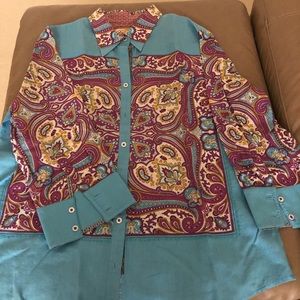 Robert Graham Very pretty multi tone paisley.